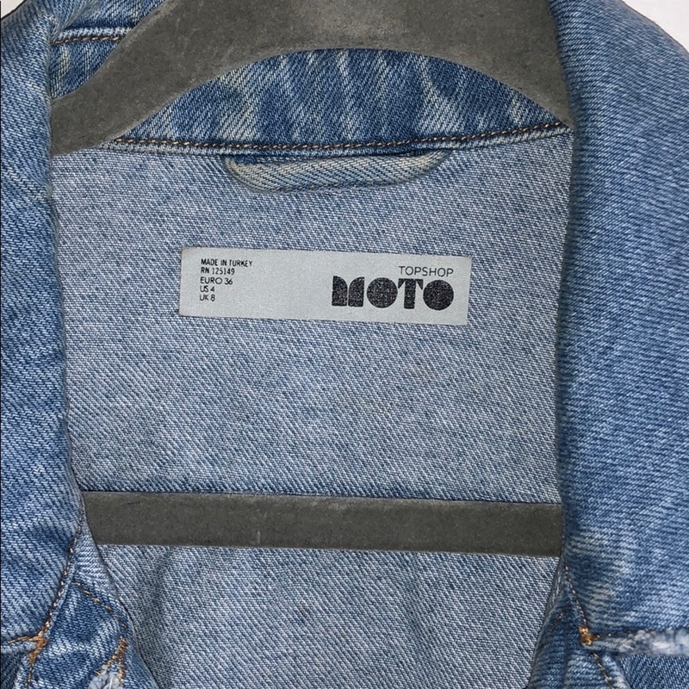 Top Shop Moto Jean Jacket - Picture 5 of 14